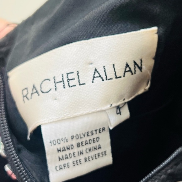 Rachel Allan Black Maxi Dress with Multicolor Waist - Picture 13 of 15